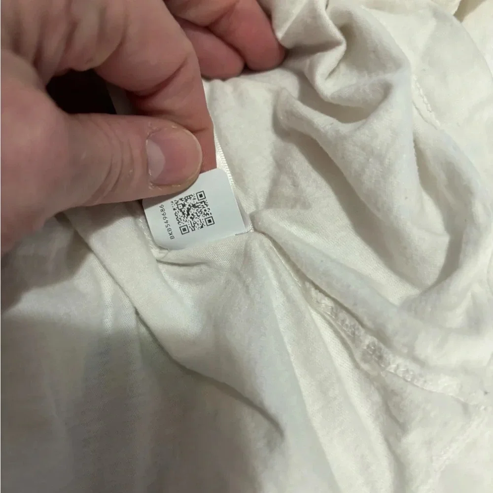 THE NORTH FACE Distorted Half Dome Long Sleeve Shirt sz XXL Large White Purple
